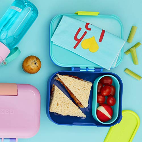 Zoku Neat Bento Jr. Kid's Lunch Box, Compact Two-Compartment Design, Leak-Proof Kid-Friendly Latch Closure - Image 4