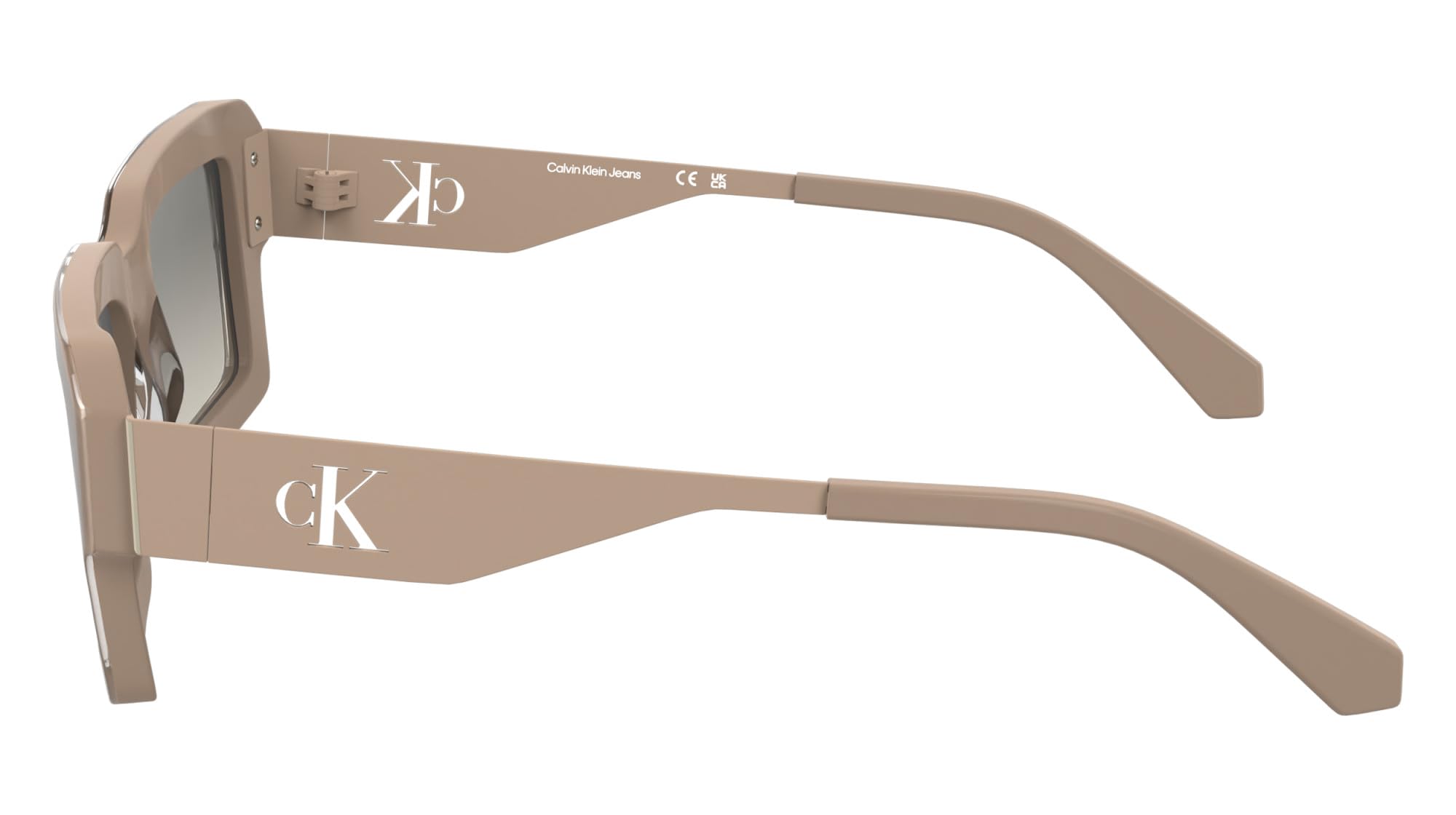 Calvin Klein Jeans Unisex Adult Sunglasses CKJ25606S - Blush with Gradient Taupe Nude Lens