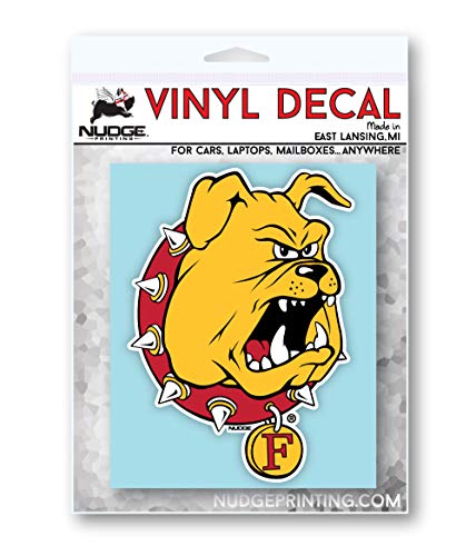 Image of Collegiate NCAA Car Decal Made from Premium Weatherproof Vinyl (Ferris State University)