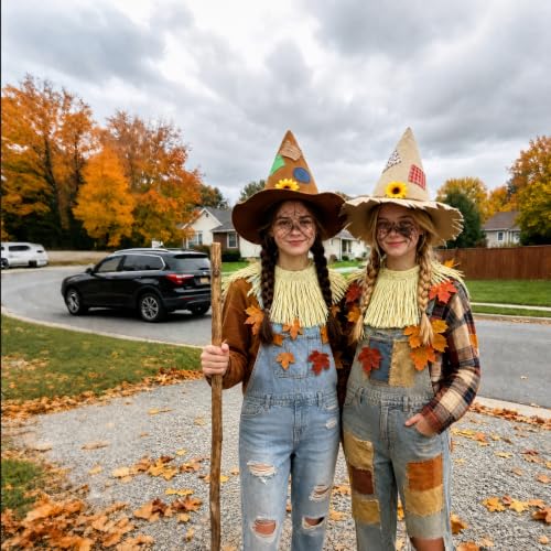 SWIMMORY Scarecrow Costume Women Men Adult,Accessories Set for Halloween - image 8