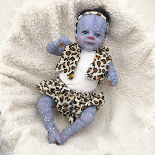 Anano Bonecas bebé repleto avatar silicone realista 45 cm bonecas avatar bebés que parecem realmente reais recém-nascido bebé avatar boneco repleto todler menina com veias e roupas reais