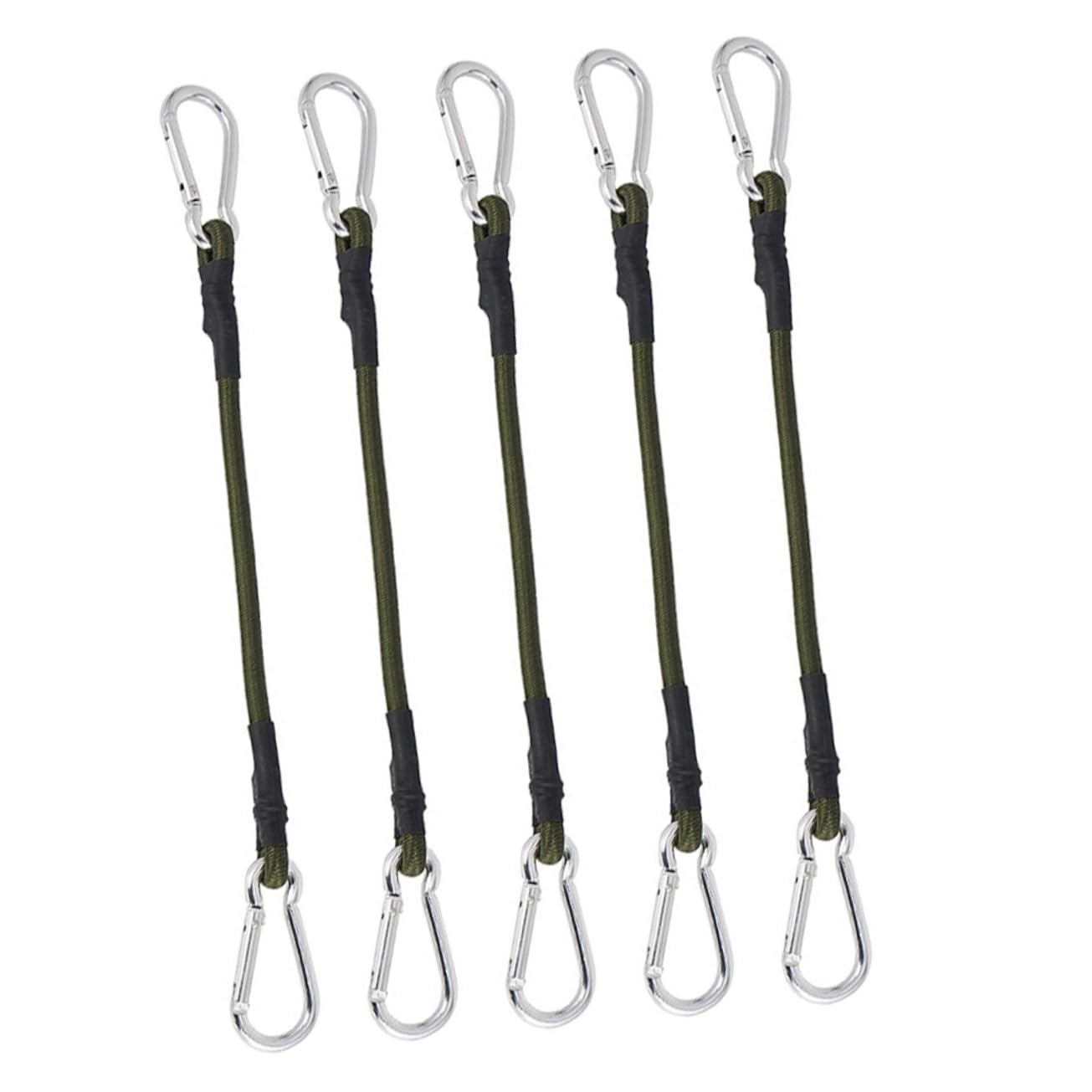 KOMBIUDA 5Pcs Tent Fixing Ropes Suitcase Outdoor Bungee Cords Aluminum Alloy Cable tie Luggage Belt Luggage Luggage Lashing Straps Luggage Rope Outdoor Tent Strap Binding Rope