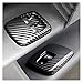 lifmagic 2 PCS Carbon Fibre de Carbone Fenêtre Bouton Bouton Bouton Couvercle Sticker Autocollant Fit pour Benz Smart 453 Fortwo Forfour 2015+ Accessoires