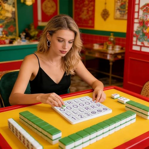 Mahjong Solo Practice Board con 24 ranuras miniatura 2