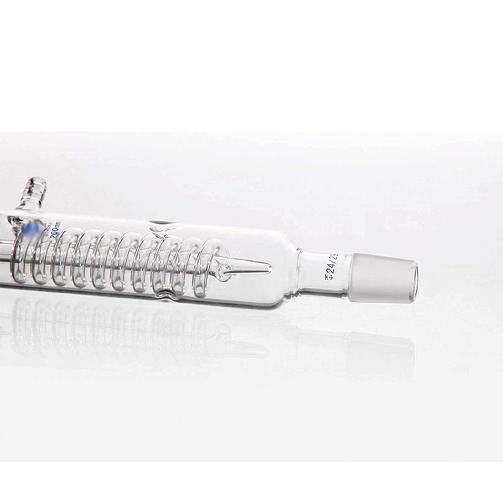 Condensatore a riflusso da laboratorio da 300 mm, accessori per dispositivi di distillazione, attrezzatura per esperimenti chimici scolastici, resistenza alle a
