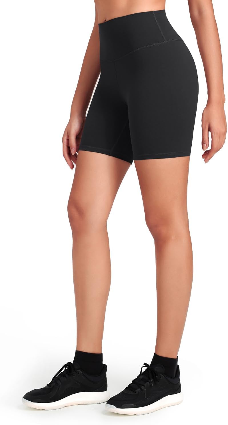 HeyNuts Workout Pro Biker Shorts 4''/ 6'', Compression High Waisted Workout Shorts