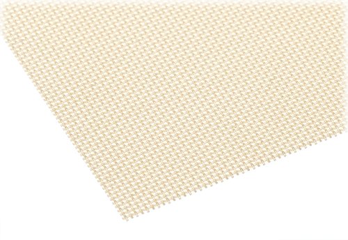 PEEK (Polyetheretherketone) Woven Mesh Sheet, Tan, 300 mic Opening Size, Square Openings, 46% Open Area, 200 mic Thread Diameter, 12" Width, 24" Length