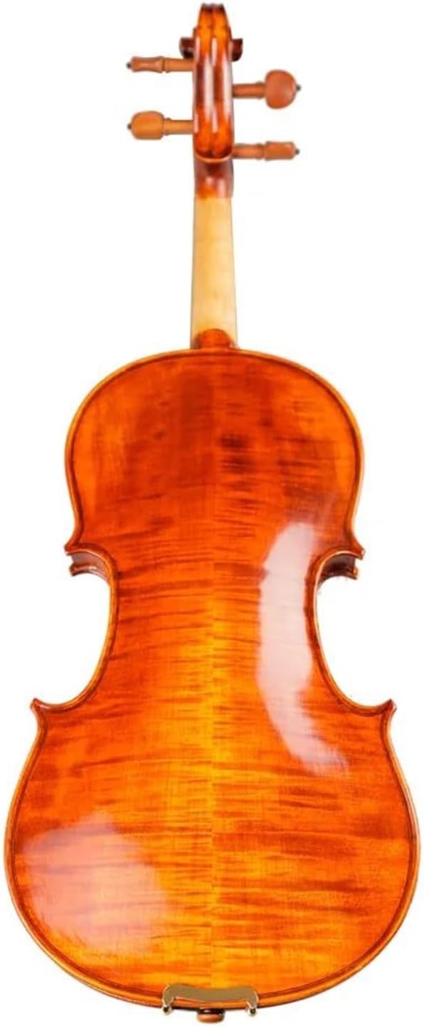 プロ仕様のバイオリン楽器 プロ仕様のメープル材ハンドクラフトバイオリン ケース 弓付き 初心者練習用(4/4)