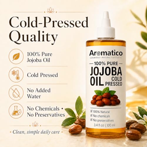 AROMATICO Jojoba Oil, 100% Pure & Cold Pressed for Healthy Hair - Image 4
