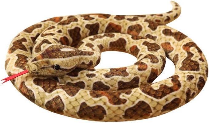 Juguete de peluche de serpiente de simulaciónalmohada de pitón, almohada de peluche, juguete de peluche grande de 75 pulgadas, juguete de peluche