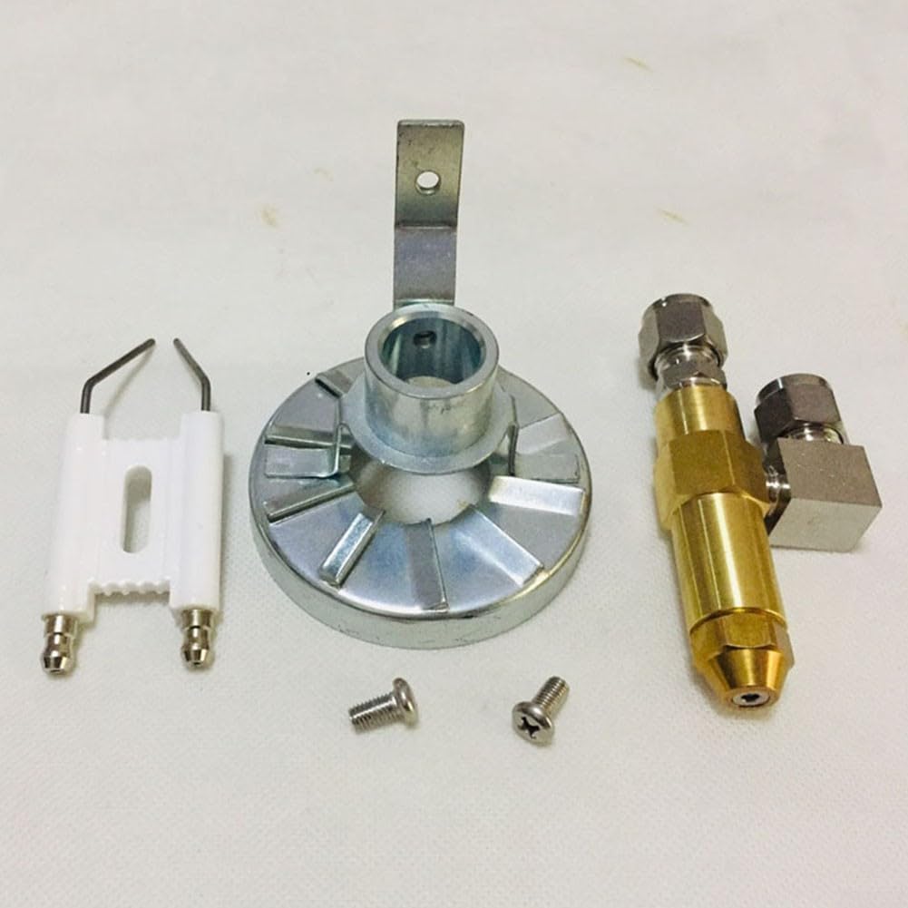 Zoegneer Ugello per bruciatore di oli esausti, in acciaio e ottone, sifone per bruciatore di oli usati, 78 mm (1,2 mm)