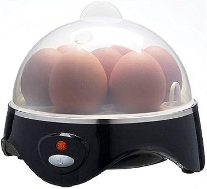 Egg Poachers Electric Egg Boiler Cooker with Steamer Attachment for