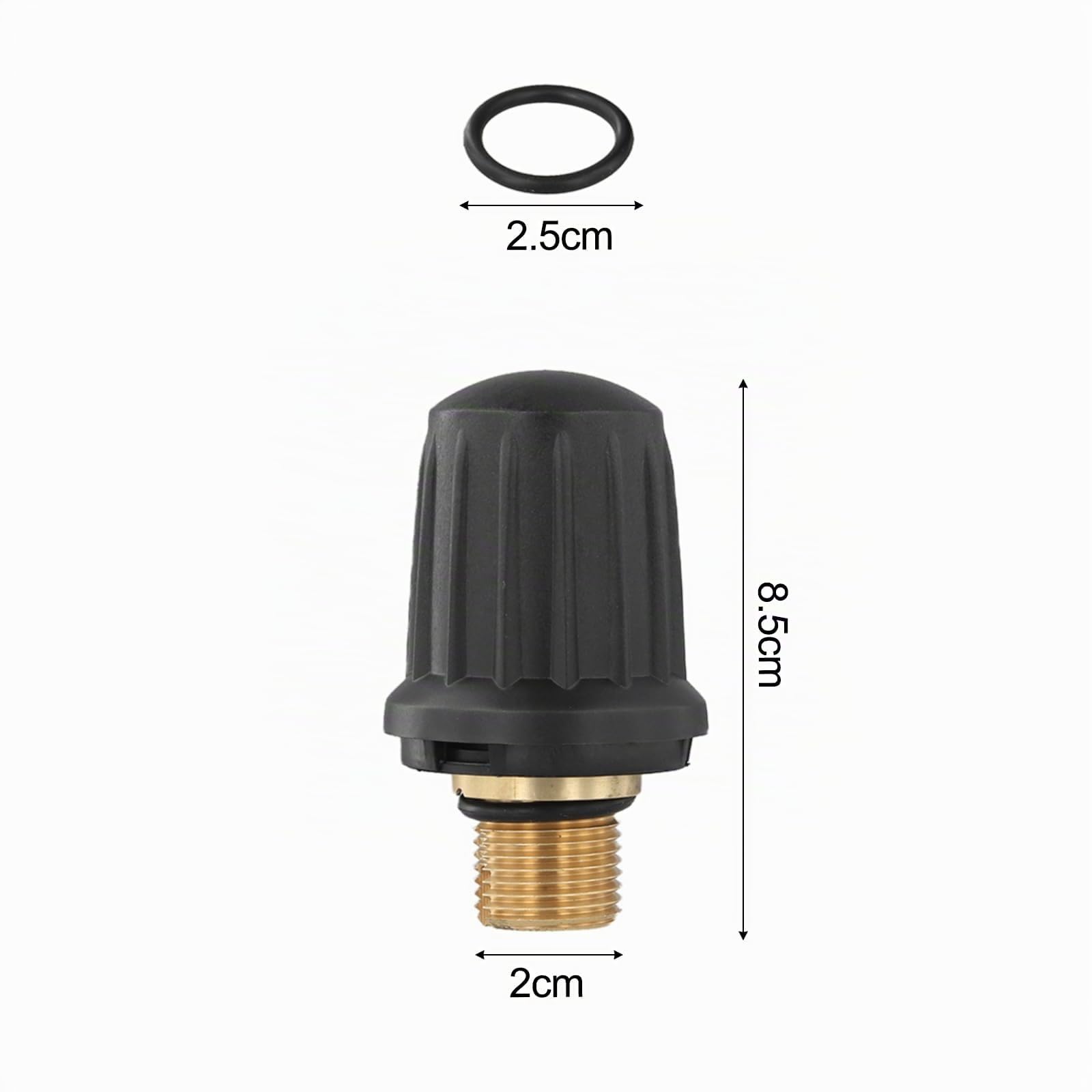 Bouchon de sécurité pour Nettoyeur Vapeur 4.590-105.0 pour Karcher avec Joint torique 6.363-279.0, pour SC1 SC2 SC3 Series (1 Paquet)