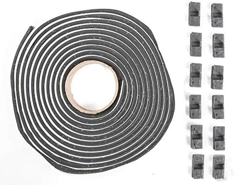 Blue Oval Industries 1987-1993 Mustang Rear Tail Light Lens Retaining Clips and Weather Seal Strip