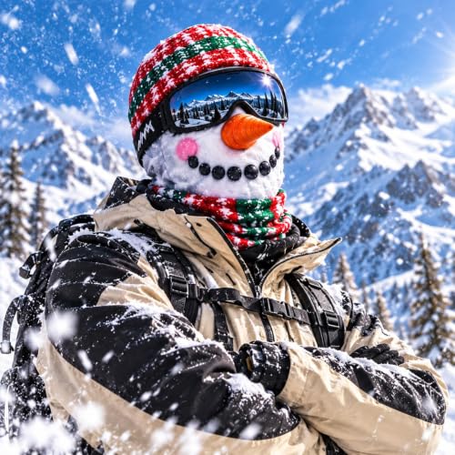 Christmas Masks for Adults 3D Realistic Funny Warm Velvet Fall Winter Mask - image 5