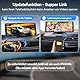 Carpeer CarPlay & Android Auto Display Car Stereo, Auto-Display, 10.26-Zoll-IPS-Touchscreen, Digital Receiver mit 1080p-Rückfahrkamera, Super Link, GPS Navigation, S1ri, Bluetooth Audio, FM, AUX