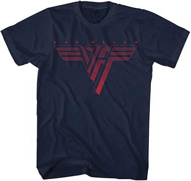 Van Halen Classic Red Logo T-Shirt Navy 