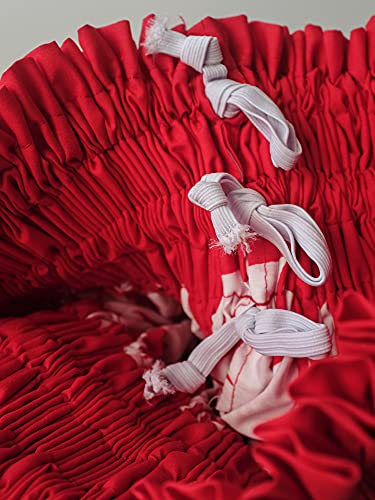 Border Print Hawaiian PAU Skirts - 29.1in Length - 3 Bands one Size with Adjustable Waist for Performances4