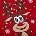 Lovefairy Girls Boys Ugly Christmas Sweater for 9 10 Years Kids Xmas Red Funny Reindeer Pullover Knit Sweatshirt