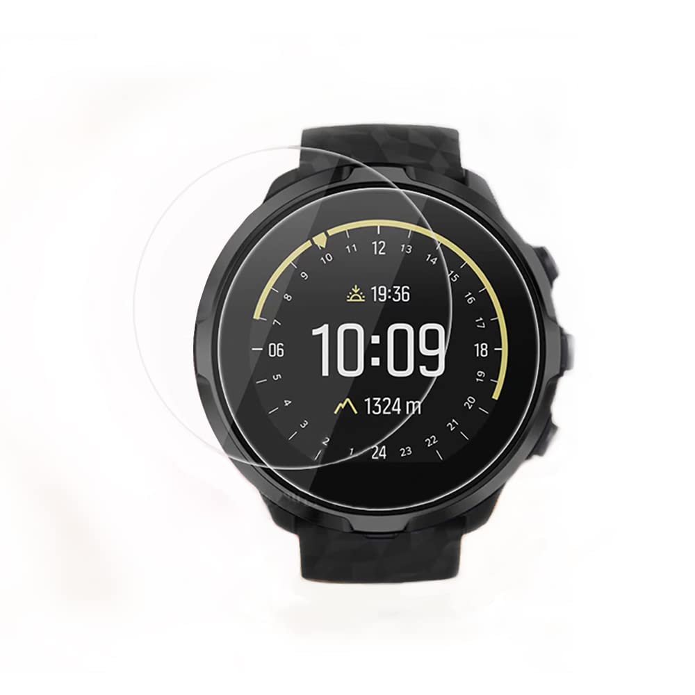 iCare Universal Tempered Glass Watch Screen Protector Anti-Bubble and Anti-Fingerprint For Round Watch Screen (Pack Of 2) (37mm Diameter Film)