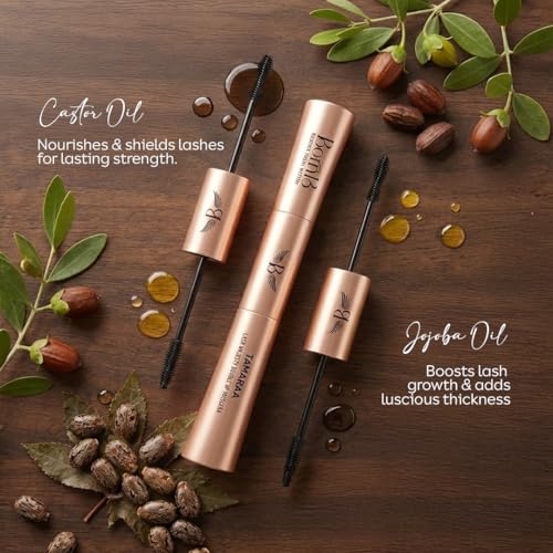 Image of Waterproof Volumizing Mascara for Long, Thick Lashes | 2-in-1 Curling & Lengthening Brush | Smudge-Proof, Clump-Free, 24H Long Stay | Born16 7g