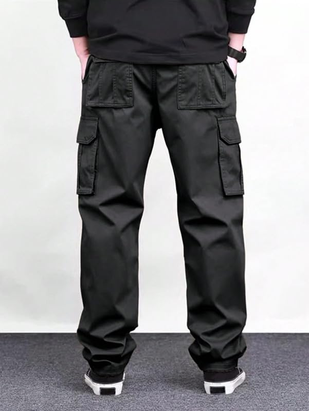 Image of DEELMO Men's Stylish Multi-Pocket Cargo Pants || Casual Fit Pants Trousers || Stylish Trousers for Men || Men's Cargo (MD501 01 08)