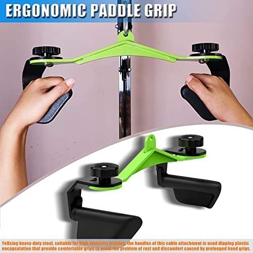 Image of Adjustable Lat Pull down Bar, Cable Machine Attachments for Gym, Home Gym Fitness T-bar Row Pulldown Attachments, Lat Pull Down Machine Wide Grip Neutral Grip Handle