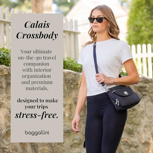 Image of Baggallini Calais Crossbody Bags for Women 10x7 Lightweight Water-Resistant Travel Purse, RFID & Interior Organization