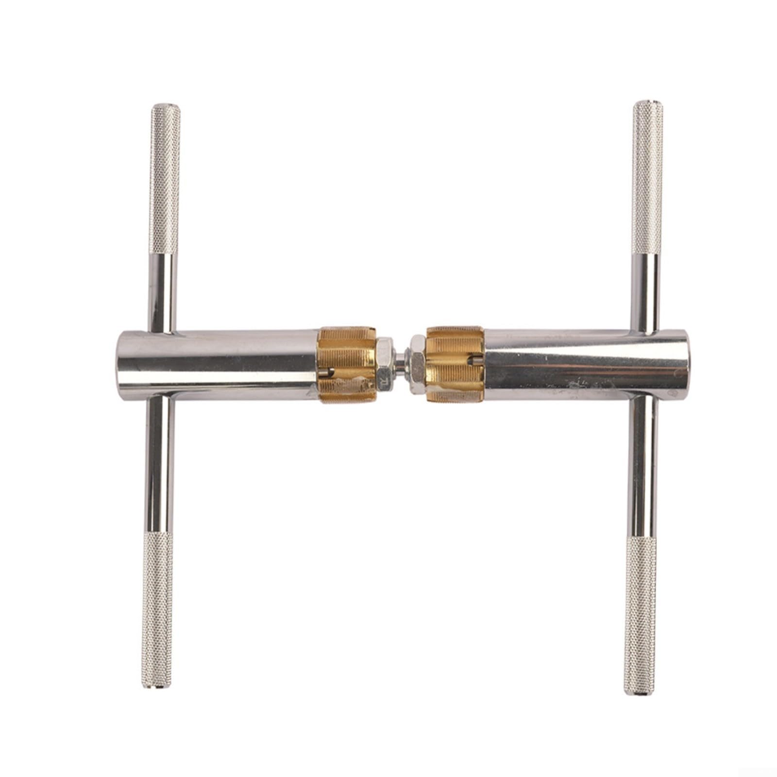 Herramienta de Tapping de bicicleta para rosca de pedalier, aleación de aluminio con mango antideslizante, machos de repuesto para reparar roscas dañadas, plata y oro