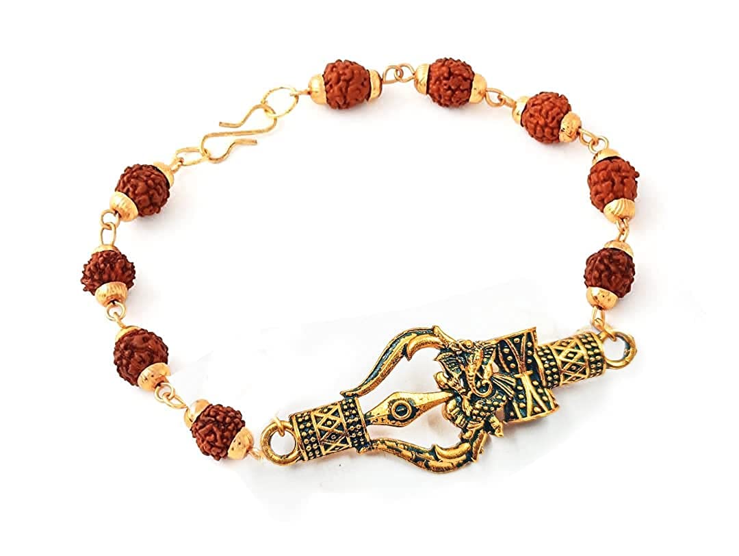AASTHA IMAGINE Western Kada Bracelet Rakhi for Brother Men, Ganesh Rudraksha Rakhis, Damroo Trishul Bracelet Rakhi for Bhaiya Brother Kids Men, Raksha Bandhan Rudraksh Bracelet Rakhi (Rudraksha Kada) (B0BGQQZ7RP) Amazon Price History, Amazon Price Tracker
