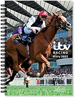 Letts of London ITV Racing A5 week to view diary 2023, 23-081038, Black