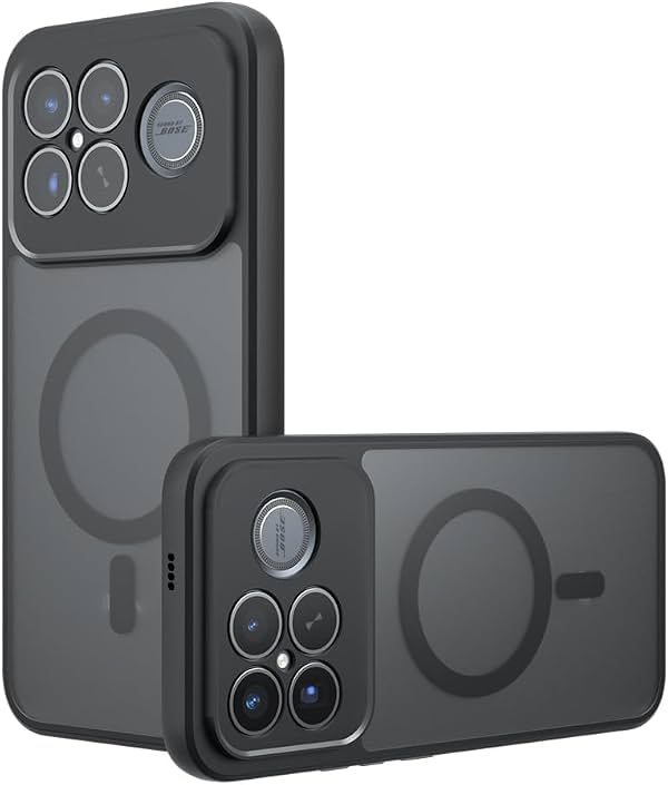 Funda Compatible con Xiaomi Poco F8 Ultra 5G, Compatible con MagSafe, Anticaídas Magnética con Protección de Impactos [TPU+PC] 2 en 1 Negro