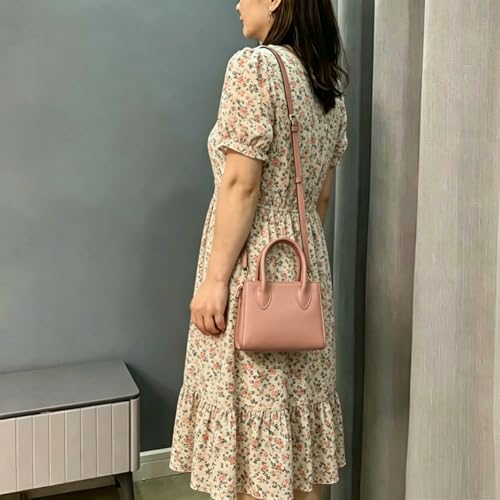 Image of Small crossbody tote bags for women faux leather cute clutch mini purses and handbags