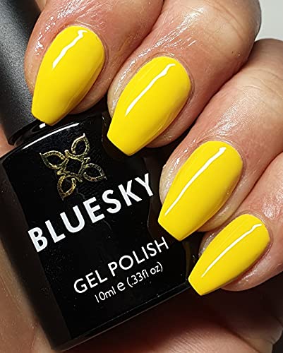 Bluesky Gel Nail Polish, Spring 2021 Collection, Dance Forever Ss2106, 10 ml, Yellow (Requires Curing Under LED or UV Lamp)