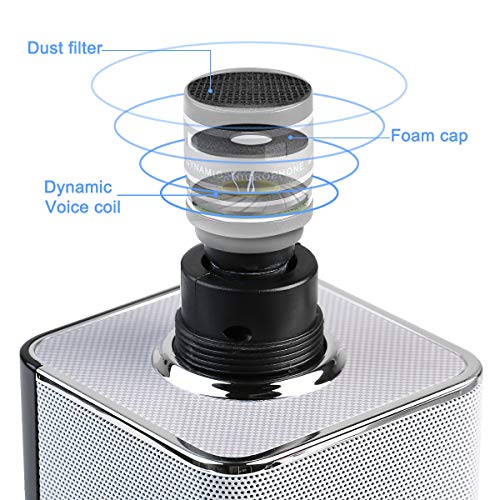 2049 X50 2X13W Cardioid Dynamic Karaoke Microphone, Handheld Wireless Bluetooth Karaoke Systems Karaoke Microphone For Home/Outdoor/Party/Car Compatible With Smart Phone/Pc/Mp3/Mp4/Tv #TOP3