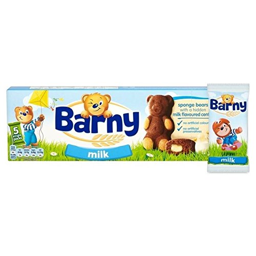 Barny Sponge Bears Milk 5 x 30g - Pack of 2