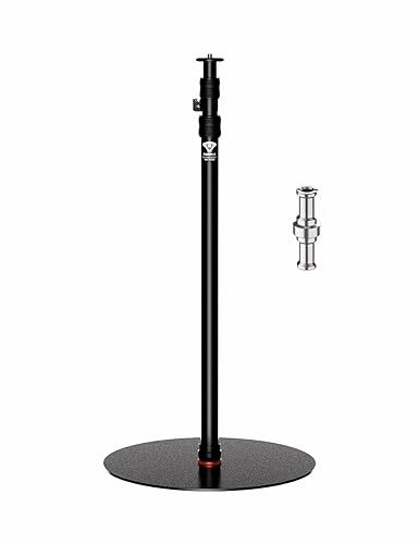 IFOOTAGE A400 Round Base Monopod, 79'' Photography Light Stand Flat Base, Aluminum Studio Stand Camera Tripod Monopod for DSLR Camera, Light, Live Streaming, Vlogging, Payload 10KG/22LBS - A400-1 Pack