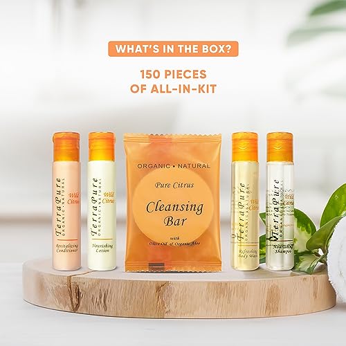Terra Pure Wild Citrus | 1 oz. Liquids and 1 oz. Bar Soaps | 1-Shoppe All-In-Kit | 150 Pieces - Image 4