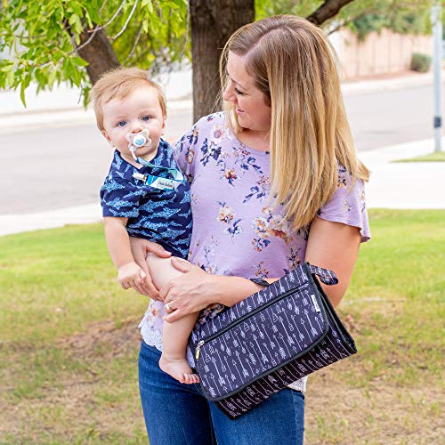Dodo Babies Portable Diaper Changing Pad Set - Portable Waterproof Changing Mat With Memory Foam Head Pillow And Zip Storage Plus 2 Pacifier Clips And Pacifier Case #TOP5