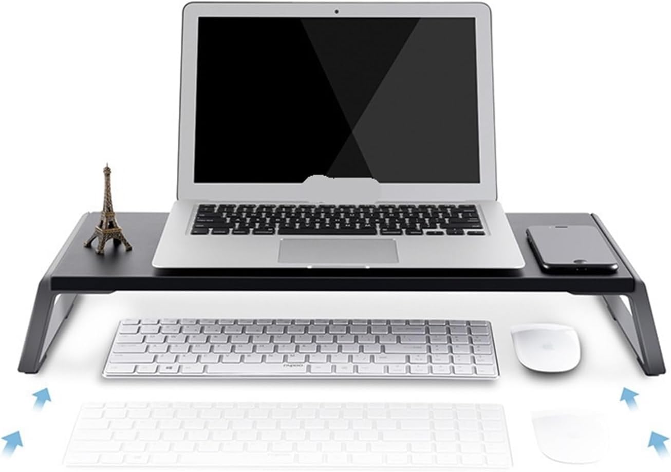 ID-20 Desktop Monitor Heightening Stand LCD Computer Storage Rack Bottom(Light wood)