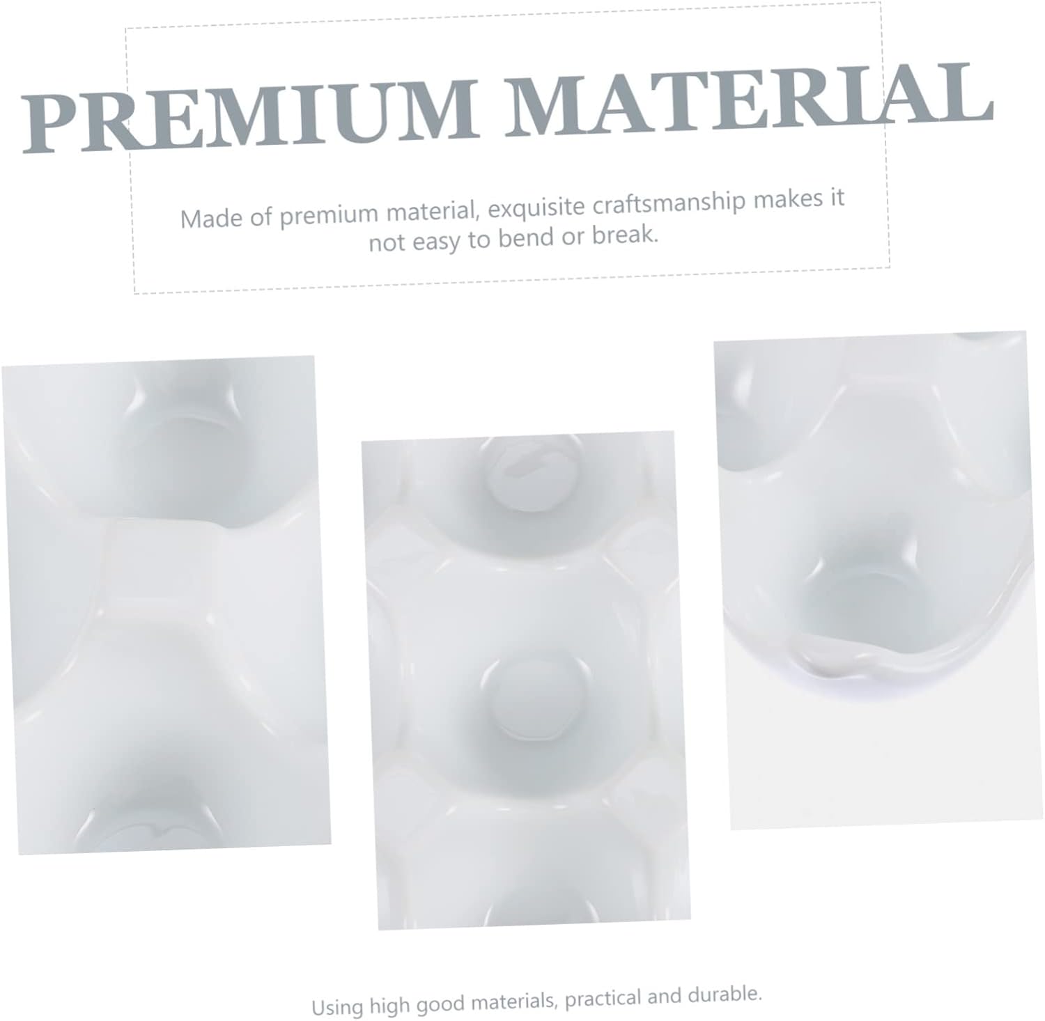 Angoily 12 Grid Ceramic Egg Tray Fridge Egg Holder Tray Self Adhesive Wallpaper Egg Fresh-Keeping Tray Stuffed Eggs Decorative Serving Tray Stackable Egg Storage Tray Dog White Ceramics