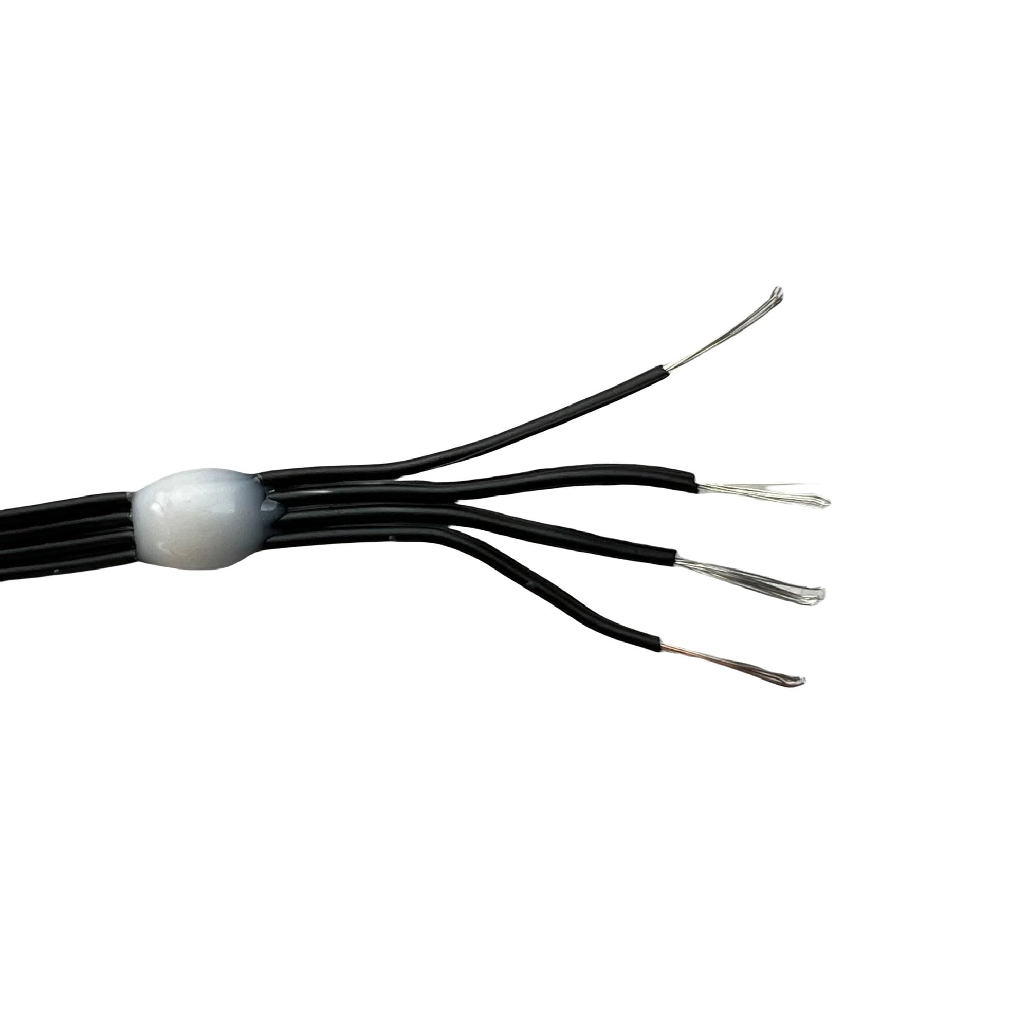 WENWENLEE DC5V 12V 1000/3000ct Black Wire WS2818 Dual Signal 4Pin LED Pebble Seed Pixel String Light RGB Addressable IP67 2cm-20cm Spacing(1000ct Pixels,25MM Pitch DC5V_WS2818 Dual Signal_Black Wire)