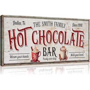 Tailoredcanvaseshotchocolatebarsignrusticwinterdelightfarmhousehotchocolatestationdecorcustomsantashotcocoabarsignpersonalizedholidayhousewarminggiftcustomwood20x10 Urban Country Home Decor Tailored canvases hot chocolate bar sign rustic winter delight farmhouse hot chocolate station decor custom santas hot cocoa bar sign personalized holiday housewarming gift custom wood 20×10 urban country home decor