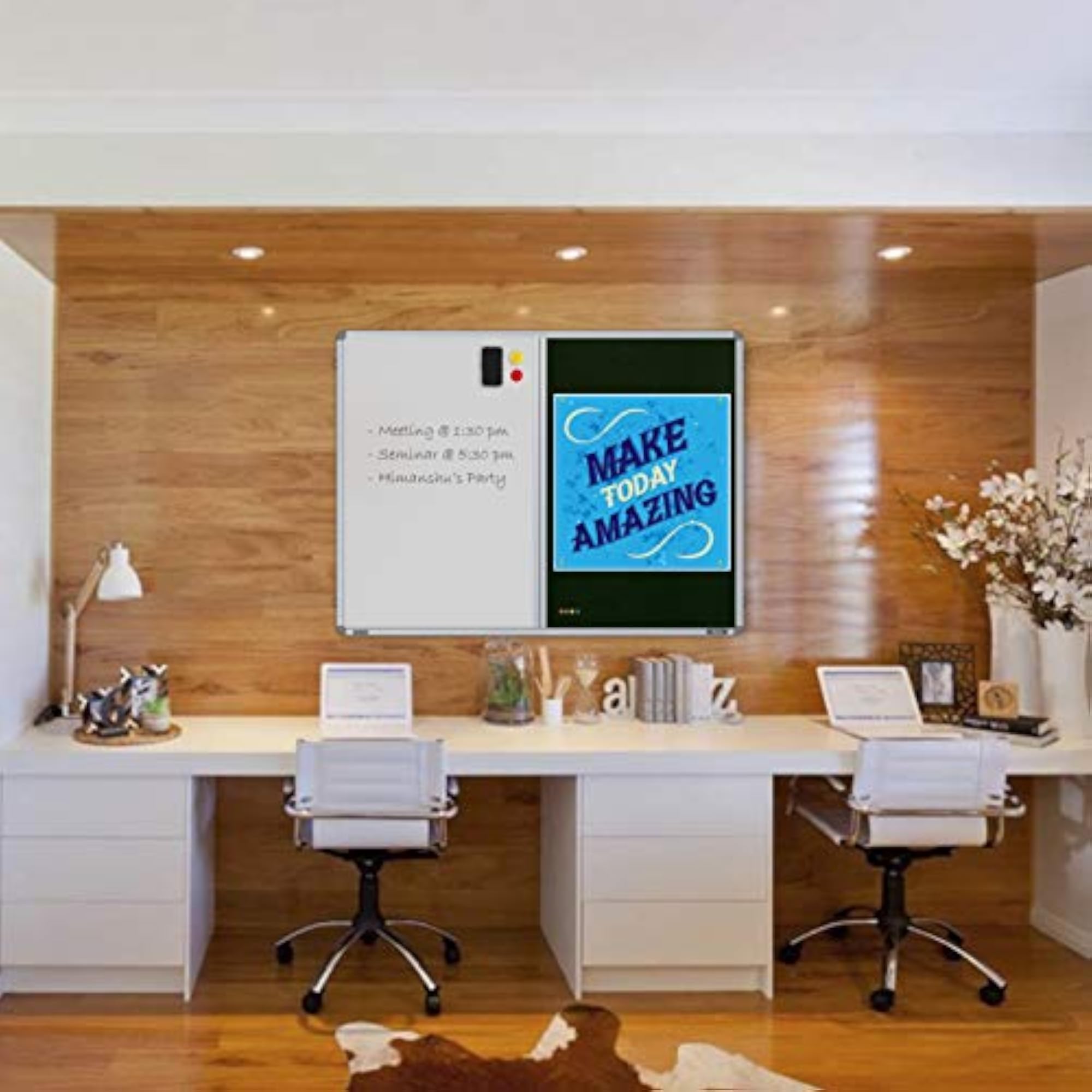 Prima Combination Board 2-in-1 Magnetic Whiteboard