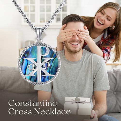 925 Sterling Silver Tree of Life/Lighthouse/Compass/Memento Mori Necklace Pendant Jewelry Gifts for Women Men4