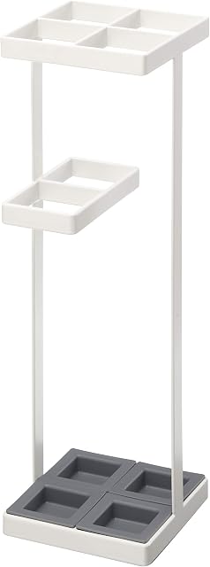 Yamazaki Umbrella Stand, Steel, White, One Size