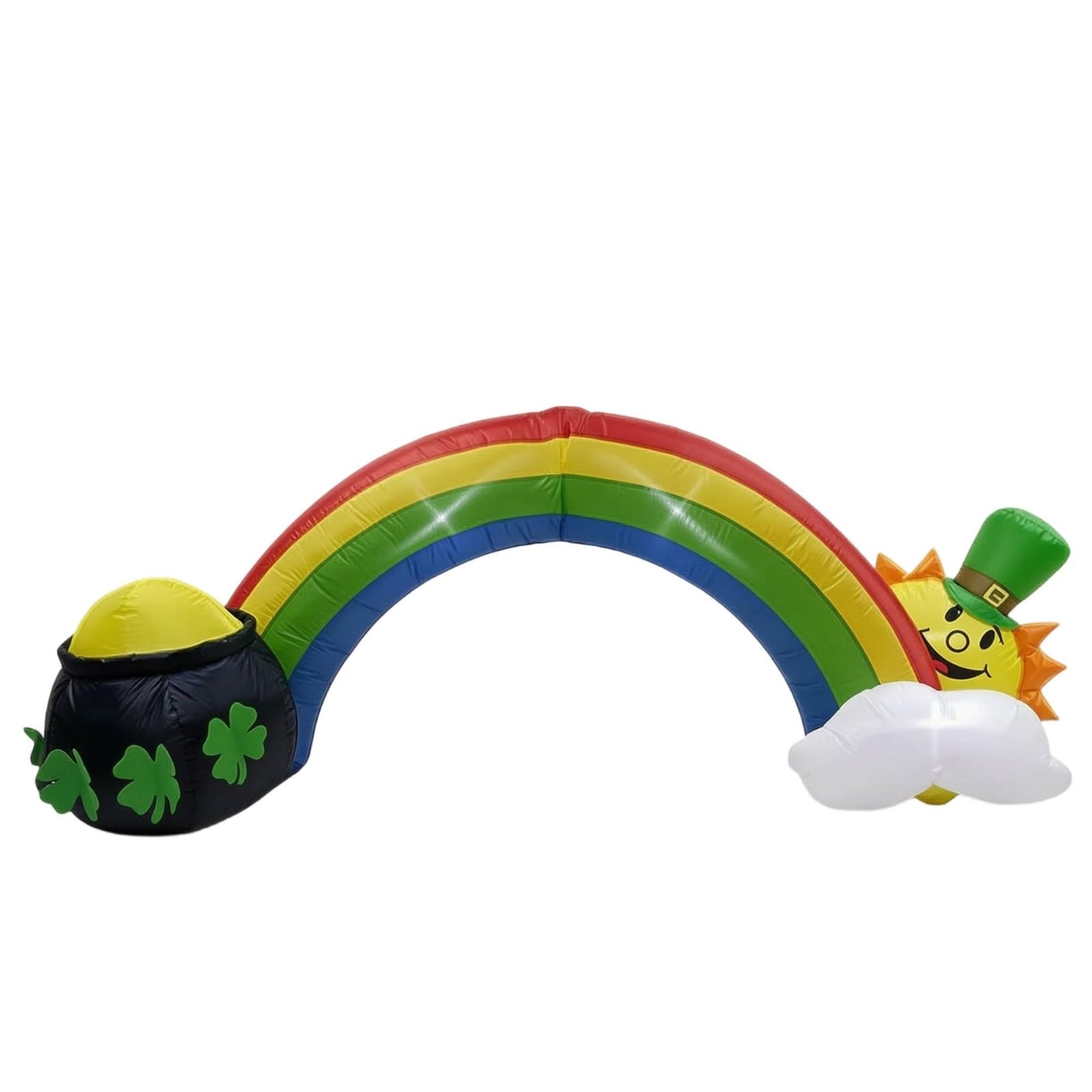 Regenbogenbogen mit beleuchtet aufblasbarer Regenbogen selbaufblasend ration für Garten