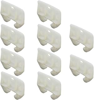 10Pcs Plastic Drawer Guides Drawer Track Guides Center Mount Dresser Drawer Guide Brackets Replacement Furniture Parts for Dressers Hutches Night Stand Drawer Hardware White Attractive and Fashion