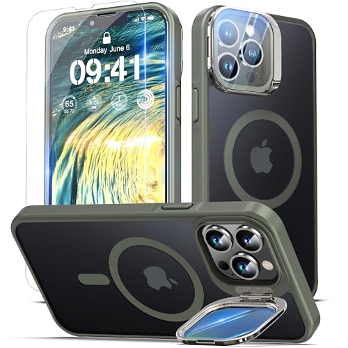 Coque iPhone 13 Pro Max MagSafe grise avec protection écran et objectif