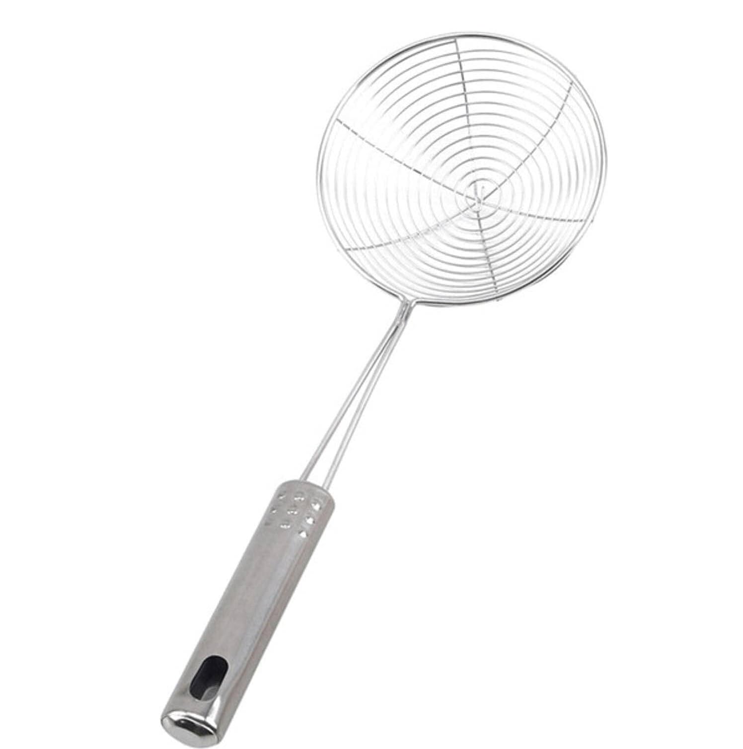 Sitko Uchwyt filtra smażenia długie stal nierdzewna durszkórek francuska frytki pieczołowy kuchnia smażona sito sit łyżnia sifter łyżka cedzakowa(35 * 15cm)
